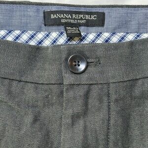 Banana Republic Kentfield Mens Pants Gray/Blue‎ 35x32 Classic Prep Cotton